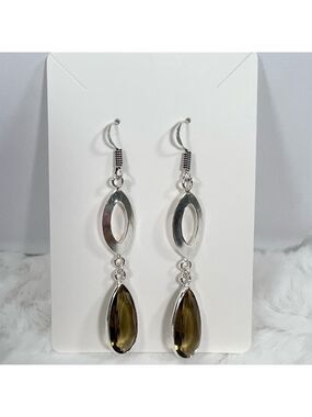Smoky Quartz 925 Earrings